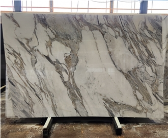 Tornado Crystalline White Marble Slabs