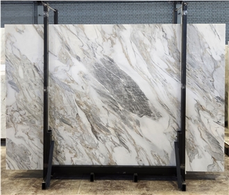 Tornado Crystalline White Marble Slabs