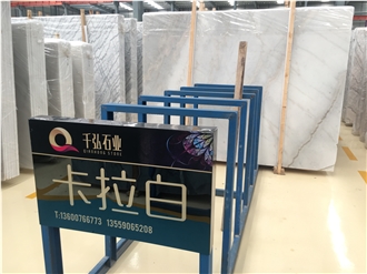 Cara White Marble Slabs