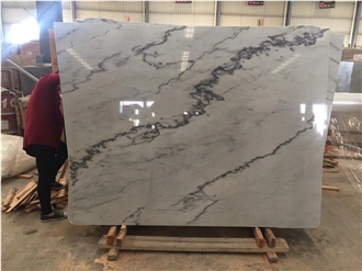 Cloud Grey Marble Slabs, Wall Tiles