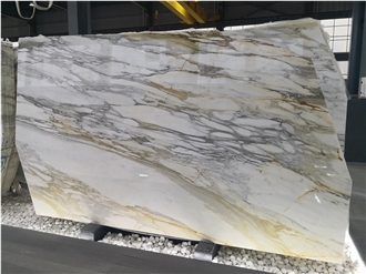 Polished Calacatta Gold Marble Slabs