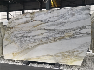 Polished Calacatta Gold Marble Slabs