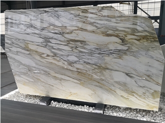 Polished Calacatta Gold Marble Slabs