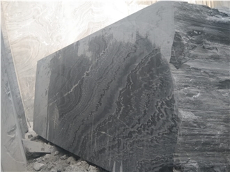 Equator Black Marble - Exotic Metallic Blue Marble Blocks