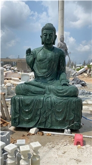 India Green Marble Budha Statue