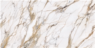 Aq2519 Glod Calacatta Quartz Wall