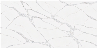 AQ3998 White Calacatta Italia Quartz Slabs