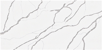 AQ4857 Artificial Stone Calacatta White Quartz Slabs