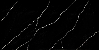 AQ5698 Hot Sale Black Calacatta Quartz Slabs 2Cm 3Cm