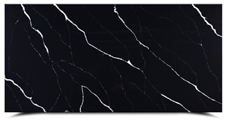 AQ6296 Black Marquina Nero Quartz Slabs