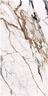 Aq6354 Multicolor Quartz Wall With Glod Vein