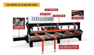 4 Head Precision Chamfering Machine