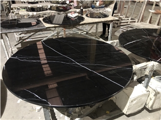 Black Marble Restaurant Table Tops