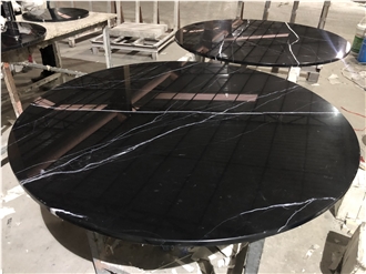 Black Marble Restaurant Table Tops