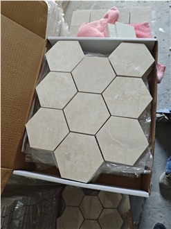 New Botticino Classico Marble  Mosaic Tiles