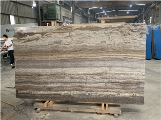 New Silver Gray Travertine Slabs