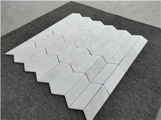 Thassos White Marble Mosaic Tiles