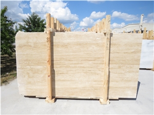 Denizli Light  Beige Vein Cut Travertine Slabs