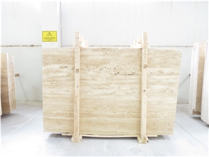 Denizli Light  Beige Vein Cut Travertine Slabs