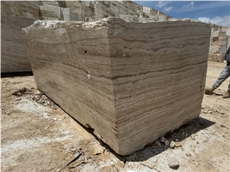 Light Cream Travertine Blocks