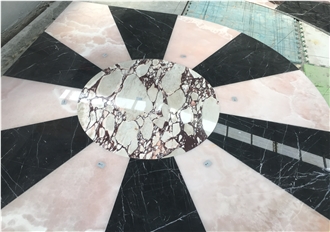 Waterjet Medallions Marble Floor