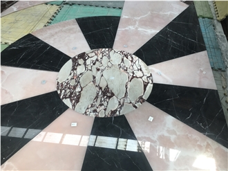 Waterjet Medallions Marble Floor