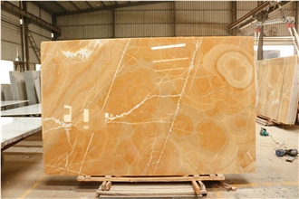 China Natural Yellow Onyx Slabs For Sale