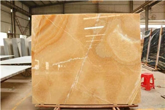 China Natural Yellow Onyx Slabs For Sale