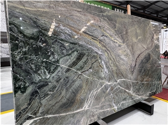 Green Silk Jade Marble Slabs