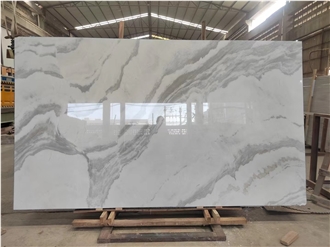 Cheap Star White Marble Slabs With Grey Veins