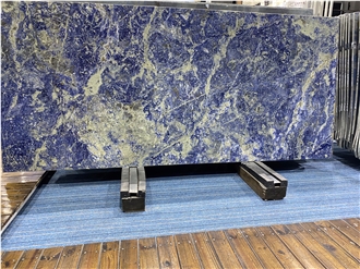 Interior Decoration Sodalite Royal Blue Slabs For Wall Panel