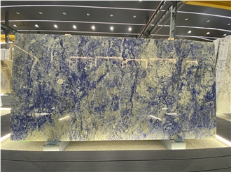 Luxurious Blue Sodalite Slabs For Home Decoration