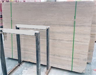 Popular Filled Italian Travertino Silver Slabs For Wall