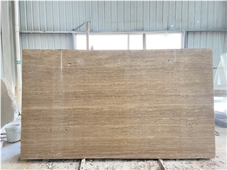 Coffee Travertine Slabs For Indoor And Outdoor Engeerings