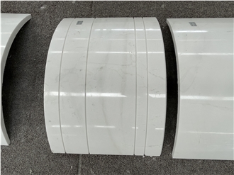 Sivec White Marble Hollow Column Panels