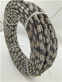 Vacuum Brazed Diamond Quarry Wire For Marble And Limestone