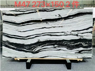 Chinese Panda White Marble Slabs For Wall Floor Decoration