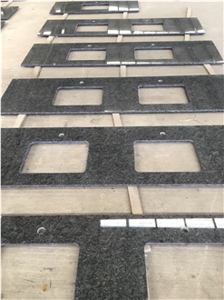 Custom Steel Grey Granite Kitchen Countertops For Design
