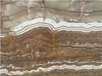 Natural Brown Polished Onyx Stone Caramel Slab Floor Tiles