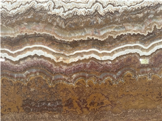 Natural Brown Polished Onyx Stone Caramel Slab Floor Tiles