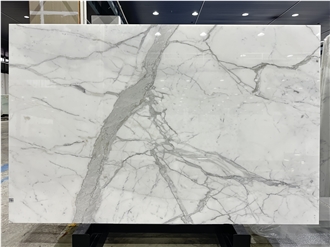 Italy Calacatta White Stone Mable Big Slabs Tiles