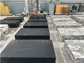 Nero Marquina Marble Coffee Table Living Room Furniture