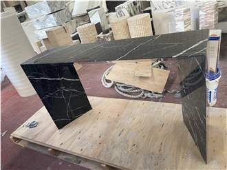 Nero Marquina Marble For Brooklyn Console Table