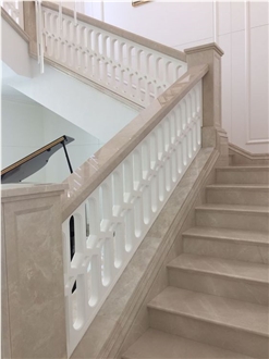 Beige Marble Stair Steps And Risers