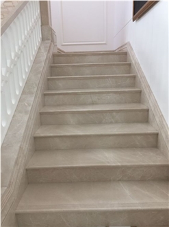 Beige Marble Stair Steps And Risers