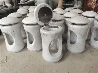 China White Marble Monumental Lantern