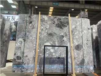 Fossil Gray Marble Slabs