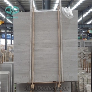 Greek White Wood Marble Slabs