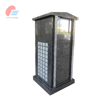 Steel Gray Granite Community Columbarium With Insert Plaque