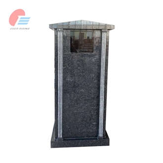 Steel Gray Granite Community Columbarium With Insert Plaque